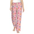 thumbnail image 1 of Salouo Colorful Pets Paws Print Women's Pajama Pants Casual Loose Sweatpants PJs Flowy Pants Drawstring Palazzo for Women Wide Leg Pants Lounge Pajama -XX-Large, 1 of 8