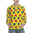 thumbnail image 1 of Salouo Colorful Ping Pong Pattern Hoodie Sweatshirts for Women, Autumn Pullover Hoodie Workout Sweat Women's Long Sleeve Preppy Sweatshirts-X-Large, 1 of 7