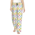 thumbnail image 1 of Salouo Colorful Rubber Duck Print Women's Pajama Pants Casual Loose Sweatpants PJs Flowy Pants Drawstring Palazzo for Women Wide Leg Pants Lounge Pajama -Large, 1 of 8