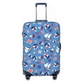 thumbnail image 1 of Salouo Colorful Sailing Ship Pattern Travel Dust-proof Suitcase Cover, Softside Suitcase Protector Luggage Cover Protector for 18-32inch ,Not Included Suitcase, 1 of 8