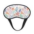 thumbnail image 1 of Salouo Colorful Seashells Pattern Eye Masks, 1-Pack Sleep Mask Eye Cover Washable Sleeping Eyeshade Block Sleep Shade Cover Light Reduces Traveling Gifts, 1 of 7