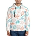 thumbnail image 1 of Salouo Colorful Seashells1 Pattern Men's Fall Hoodie Sweatshirt,Sport Hoodie with Pockets for Men Pullover Casual Hooded Sweatshirt-4X-Large, 1 of 7