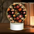 thumbnail image 1 of Salouo Colorful Tulips for Round Acrylic Night Light - Acrylic Sheets with LED Light Lamp Base - Decorative Night Lamp for Restaurant Bar Cafe Shop Room Decoration, 1 of 9