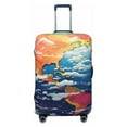 thumbnail image 1 of Salouo Colorful Whimsical Earth Pattern Travel Dust-proof Suitcase Cover, Softside Suitcase Protector Luggage Cover Protector for 18-32inch ,Not Included Suitcase, 1 of 8