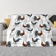 thumbnail image 1 of Salouo Cool Chicken Print Throw Blanket Gifts for Women Men Soft Flannel Blanket for Home Living Room Decor Bedroom Blanket Gifts for Mom Dad -60"x50", 1 of 7