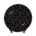 thumbnail image 1 of Salouo Cool Skull Love Pattern Bone China Decorative Plate,Holiday Decor Decorative Ceramic Plates with Stand Elegant Home DéCor for Hallway/Living Room/Bedroom-7in, 1 of 6