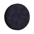 thumbnail image 1 of Salouo Copper-Gold Gloss Outline Flower1 Print Spare Tire Cover 14-17 inch Spare Tire Protector Universal Tough Tire Wheel Cover for Trailer SUV and Truck-16 inch, 1 of 6