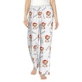 thumbnail image 1 of Salouo Corgi With Santa Claus Hat Print Women's Pajama Pants Casual Loose Sweatpants PJs Flowy Pants Drawstring Palazzo for Women Wide Leg Pants Lounge Pajama -Small, 1 of 8