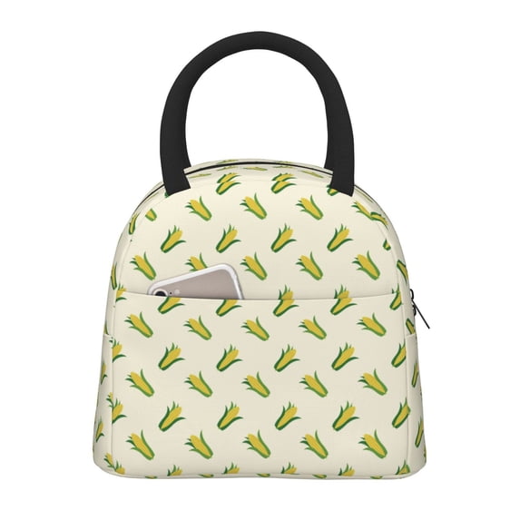 Salouo Corn for Insulated Lunch Bag for Women/Men - Leakproof Cooler Tote Bag Organizer - Reusable Lunch Box for Office Picnic Hiking Beach-One Size