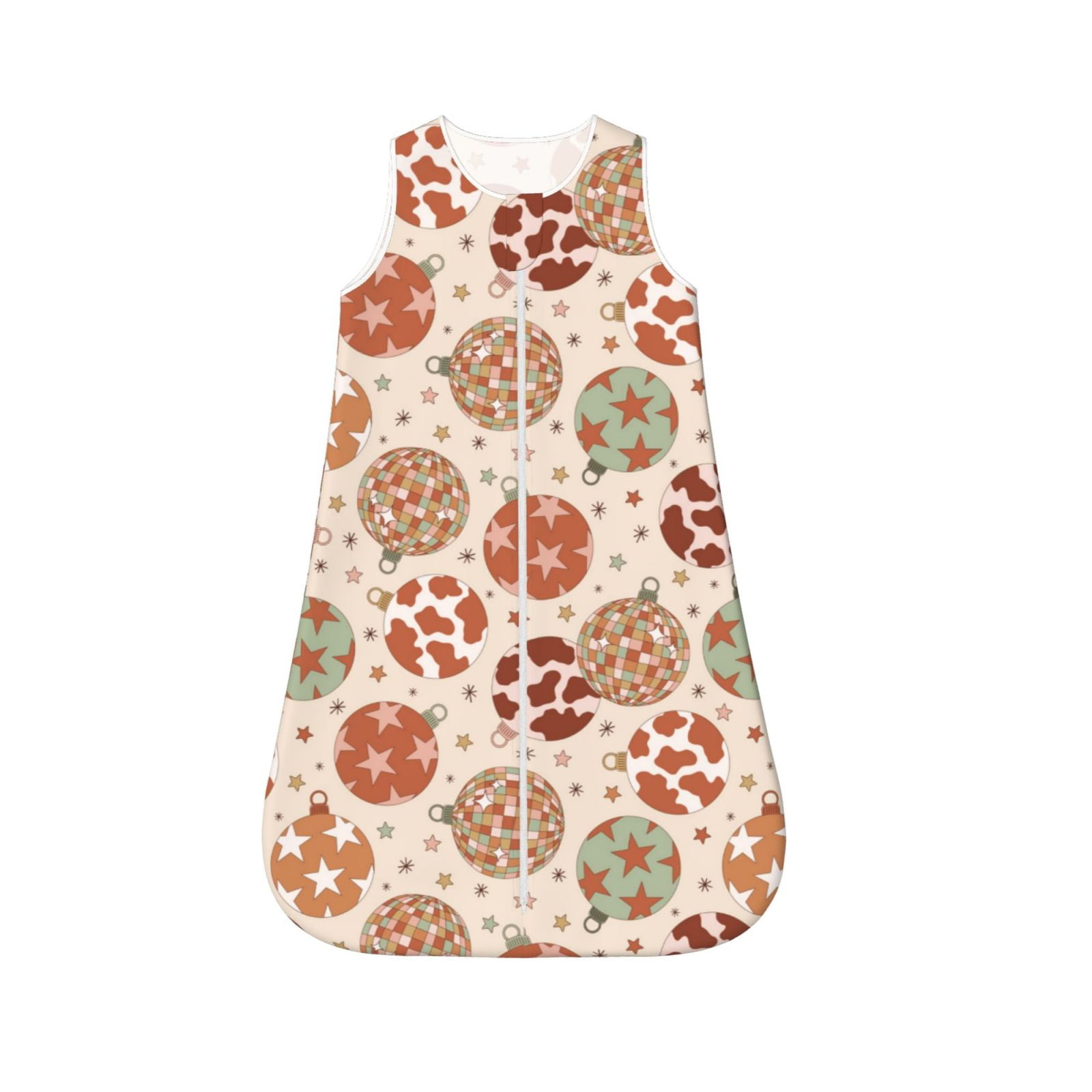 Salouo Cow Spots And Disco Ball Print Baby Sleep Sack Wearable Blanket