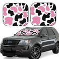 thumbnail image 1 of Salouo Cow Spots Pattern Car Windshield Sun Shade Foldable | Front Windshield Shade for Sun, Heat and UV Rays | Interior Sun Protection-Small, 1 of 6