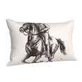 thumbnail image 1 of Salouo Cowboy Ride A Horse Pattern Pillow Cases,1PC Pillow Covers with Envelope Closure Decorative Pillow Case for Bed Couch,Pillows Not Included-16"x24", 1 of 6
