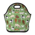 Salouo Cows And Calves for Lunch Tote,Lunch Bag Insulated Lunch Box