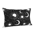thumbnail image 1 of Salouo Crescent and Stars Pattern Pillow Cases,1PC Pillow Covers with Envelope Closure Decorative Pillow Case for Bed Couch,Pillows Not Included-14"x20", 1 of 6