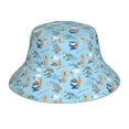 thumbnail image 1 of Salouo Cute Animals Surfers Print Unisex Bucket Hat, Outdoor Summer Beach Fishing Sun Hat Fun Outdoor Vacation Hat for Men Women Teens,Reversible Double-Side-Wear, 1 of 6