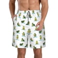 thumbnail image 1 of Salouo Cute Avocado Yoga Pattern Swim Trunks for Men,Men's Hawaiian Bathing Suit Swimsuits Quick Dry Swimming Board Shorts Beach Shorts with Pockets-Small, 1 of 6