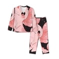 thumbnail image 1 of Salouo Cute Axolotl Sakura Blossoms A Pattern Women's Pajamas Set Long Sleeve Button Down Sleepwear Soft Pj Lounge Sets for women 2 Piece Pjs Set with Long Pants-XX-Large, 1 of 7