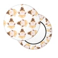 thumbnail image 1 of Salouo Cute Bee Gnome Pattern Bar Stool Cushion Cover, Round Crease-Resistant Stretchy Dustproof Stool Seat Slipcover for Bar Round Chair-12 inch, 1 of 6