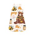 Salouo Cute Bee Honey Jar Hive Bear Print Baby Sleep Sack Wearable