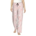 thumbnail image 1 of Salouo Cute Bunny Print Women's Pajama Pants Casual Loose Sweatpants PJs Flowy Pants Drawstring Palazzo for Women Wide Leg Pants Lounge Pajama -Small, 1 of 8