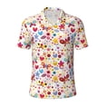 thumbnail image 1 of Salouo Cute Butterfly Flowers for Men's Short Sleeve Polo Shirts,Polo Shirts for Men Performance Short Sleeve Golf Shirt Athletic Casual Collared T-Shirt-X-Large, 1 of 8