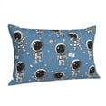 thumbnail image 1 of Salouo Cute Cartoon Astronaut Pattern Pillow Cases,1PC Pillow Covers with Envelope Closure Decorative Pillow Case for Bed Couch,Pillows Not Included-14"x20", 1 of 6