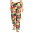 thumbnail image 1 of Salouo Cute Cartoon Cat Print Women's Pajama Pants Casual Loose Sweatpants PJs Flowy Pants Drawstring Palazzo for Women Wide Leg Pants Lounge Pajama -X-Large, 1 of 8