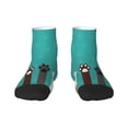 thumbnail image 1 of Salouo Cute Cat Paw And Dog Pattern Unisex Middle Tube Socks,Middle-Finger Knee High Socks Over The Calf Tube Stocking Crew Stockings for Women and Men Tube Socks, 1 of 8