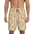 thumbnail image 1 of Salouo Cute Cats 4 Pattern Men's Sleep Pajama Shorts,Pajama Bottoms Elastic Waistband Sleep Pajama Short PJ Shorts for Men -Large, 1 of 6