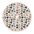 thumbnail image 1 of Salouo Cute Cats Christmas Tree Skirt 30" Farmhouse Christmas Decorations Snowman Xmas Tree Skirt Tree Mat for Holiday Party Decor, 1 of 8