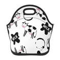 Salouo Cute Cow and Milk Stains for Lunch Tote,Lunch Bag Insulated