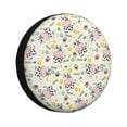 Salouo Cute Cow Print Spare Tire Cover 1417 inch Spare Tire Protector