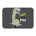 thumbnail image 1 of Salouo Cute Dinosaur Pattern Outdoor Indoor Sturdy Doormats 16’’×24’’, Anti Fatigue Soft Flannel Thick Door Mat,Non-Slip Rectangle Rug Cushion, 1 of 7