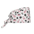 thumbnail image 1 of Salouo Cute Dinosaur Print Adjustable Working Caps,1 Pcs Working Hats Elastic Scrub Hats Elastic Tie Back Hats Unisex Nurse Scrub Cap Nurse Hats ,One Size, 1 of 7
