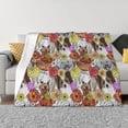 thumbnail image 1 of Salouo Cute Dogs Puppy Print Throw Blanket Gifts for Women Men Soft Flannel Blanket for Home Living Room Decor Bedroom Blanket Gifts for Mom Dad -80"x60", 1 of 7