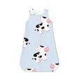 Salouo Cute Farm Cow Print Baby Sleep Sack Wearable Blanket for Babies