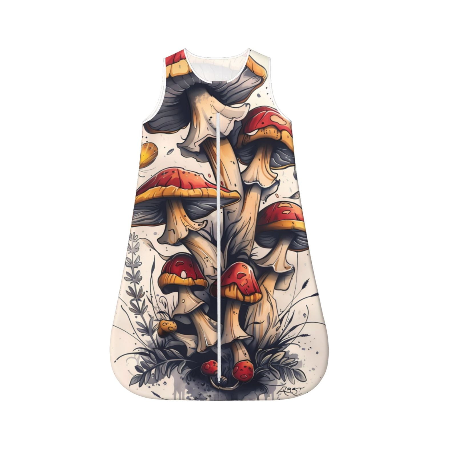 Salouo Cute Forest Mushrooms Print Baby Sleep Sack Wearable Blanket for