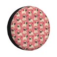 thumbnail image 1 of Salouo Cute French Bulldog Print Spare Tire Cover 14-17 inch Spare Tire Protector Universal Tough Tire Wheel Cover for Trailer SUV and Truck-16 inch, 1 of 6