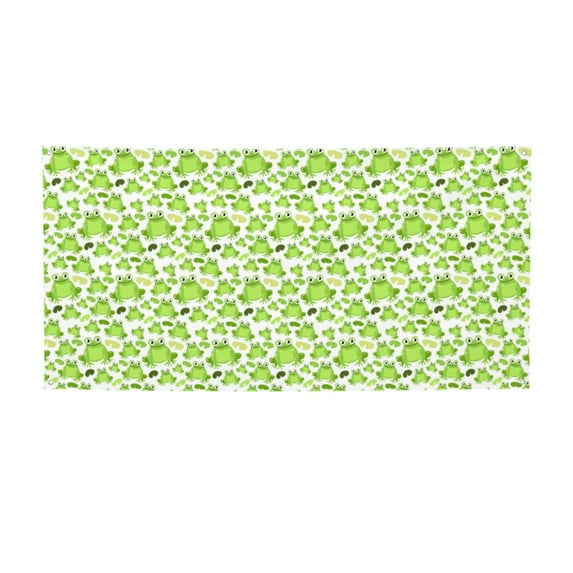 Salouo Cute Frogs Pattern Holiday Banner Outside Party Decoration Banner (1PC) Festival Supplies Fit for Birthday Parties & Celebrations & Chrismas-Medium
