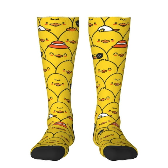 Salouo Cute Funny Chicken Print Women's Men's Ankle Socks 1-pack Casual Athletic Socks for Unisex Adult Moisture-Wicking Socks for Daily Wear/Running/Sport