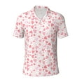 thumbnail image 1 of Salouo Cute Hand Drawn Hearts for Men's Short Sleeve Polo Shirts,Polo Shirts for Men Performance Short Sleeve Golf Shirt Athletic Casual Collared T-Shirt-4X-Large, 1 of 8
