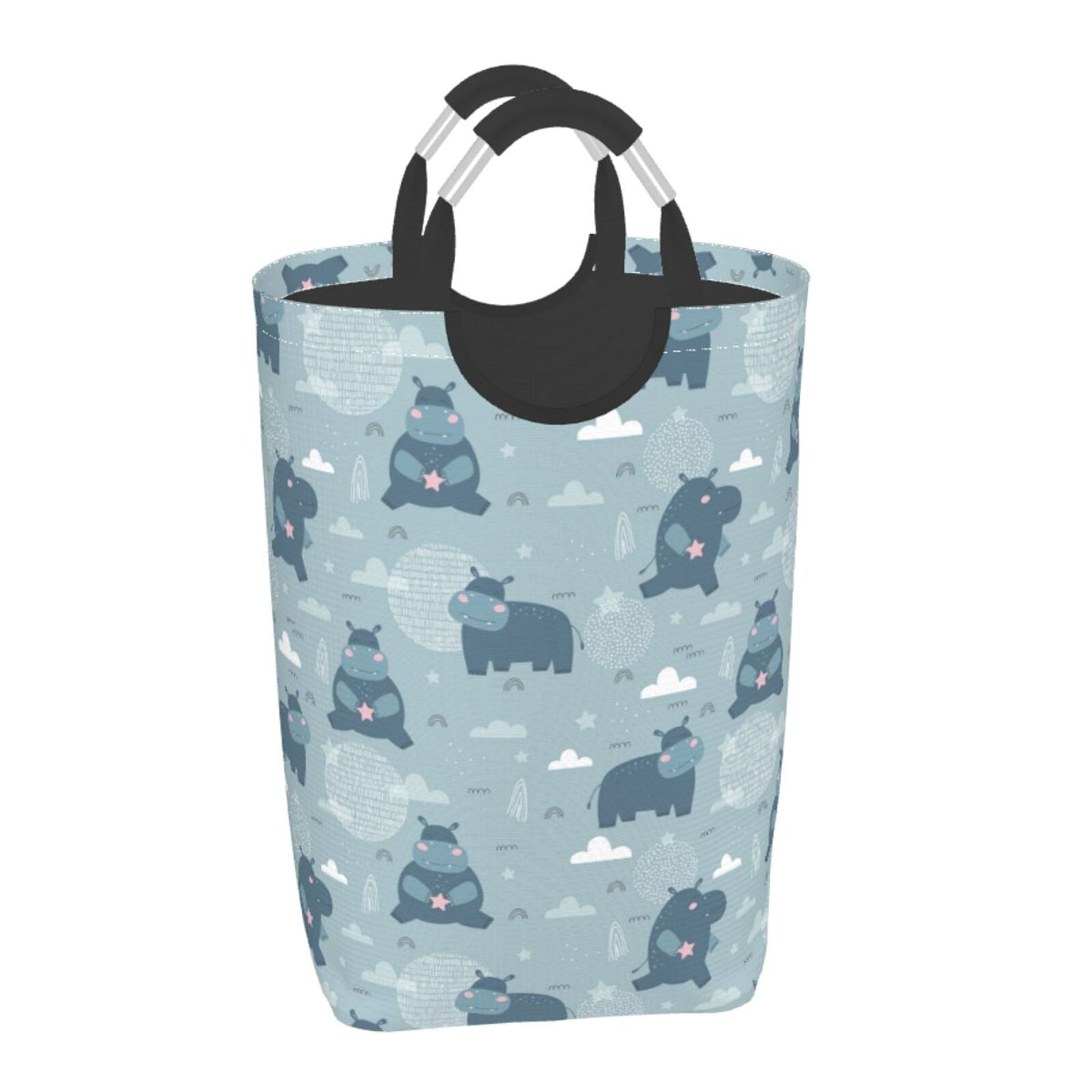 Salouo Cute Hippopotamus for Dirty Clothes Hamper,Extra Large Hamper