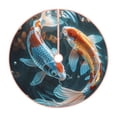 thumbnail image 1 of Salouo Cute Koi Fish Serenity Christmas Tree Skirt 30" Farmhouse Christmas Decorations Snowman Xmas Tree Skirt Tree Mat for Holiday Party Decor, 1 of 8