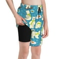 Salouo Cute Polar Bear Fishing Pattern Boys Swim Trunks,beach Shorts 