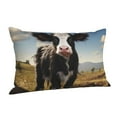 thumbnail image 1 of Salouo Cute Prairie Cow Pattern Pillow Cases,1PC Pillow Covers with Envelope Closure Decorative Pillow Case for Bed Couch,Pillows Not Included-20"x30", 1 of 6