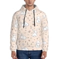 thumbnail image 1 of Salouo Cute Rabbit Pattern Men's Fall Hoodie Sweatshirt,Sport Hoodie with Pockets for Men Pullover Casual Hooded Sweatshirt-4X-Large, 1 of 7