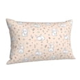 thumbnail image 1 of Salouo Cute Rabbit Pattern Pillow Cases,1PC Pillow Covers with Envelope Closure Decorative Pillow Case for Bed Couch,Pillows Not Included-16"x24", 1 of 6