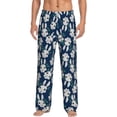 thumbnail image 1 of Salouo Cute Rabbit Print Pajama Pants for Men, Lounge Pants Elastic Waistband Casual Men's sleepwear Loungewear Sleep Pajama Pant -Large, 1 of 7