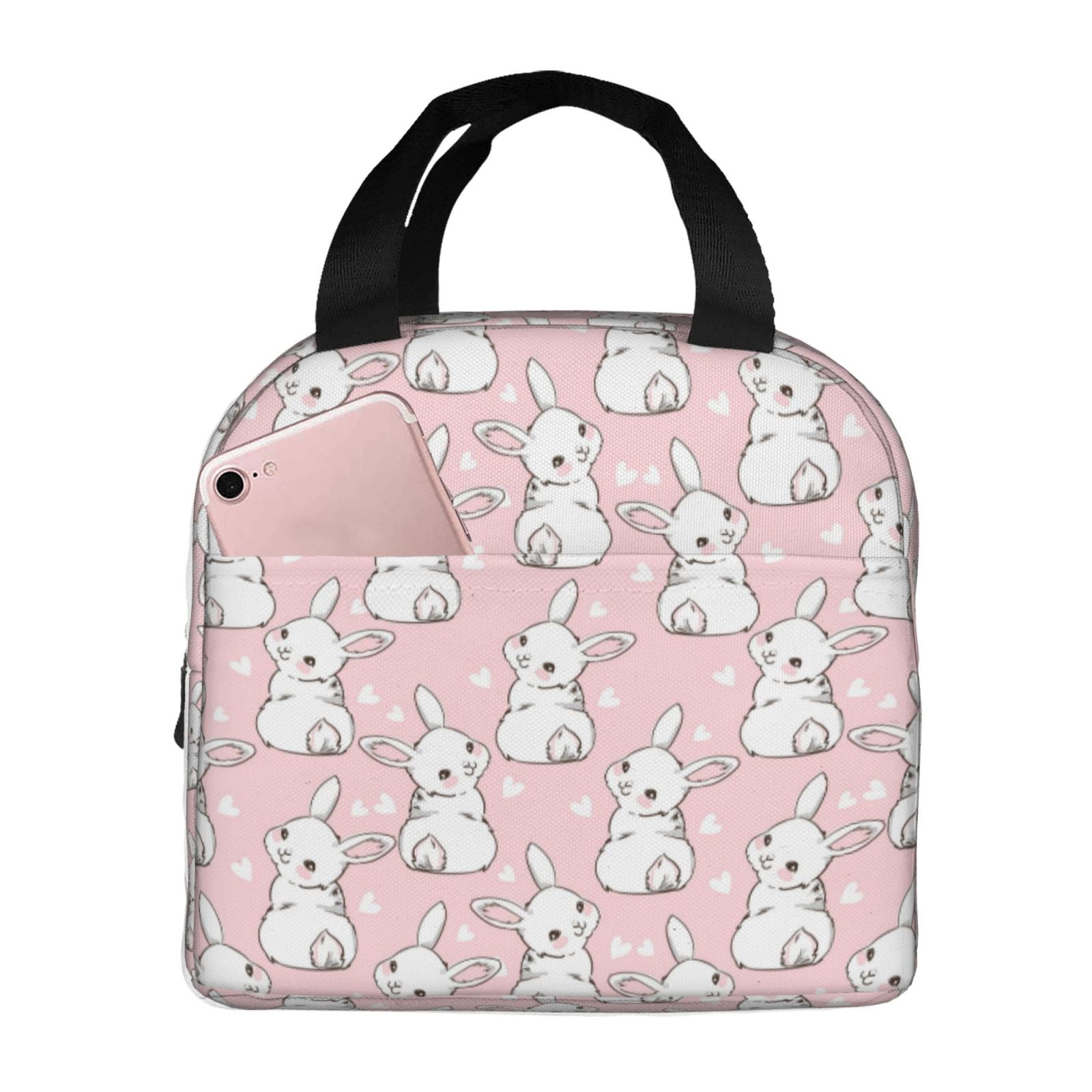 Salouo Cute Rabbit for Unisex Lunch Bag Leakproof Lunch Tote Large ...
