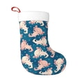 thumbnail image 1 of Salouo Cute Salamander Print Christmas Stockings,Large Xmas Stocking Set of 1 Holiday and Farmhouse Stocking for Christmas Holiday Party Decoration(17.7*11 Inch), 1 of 7